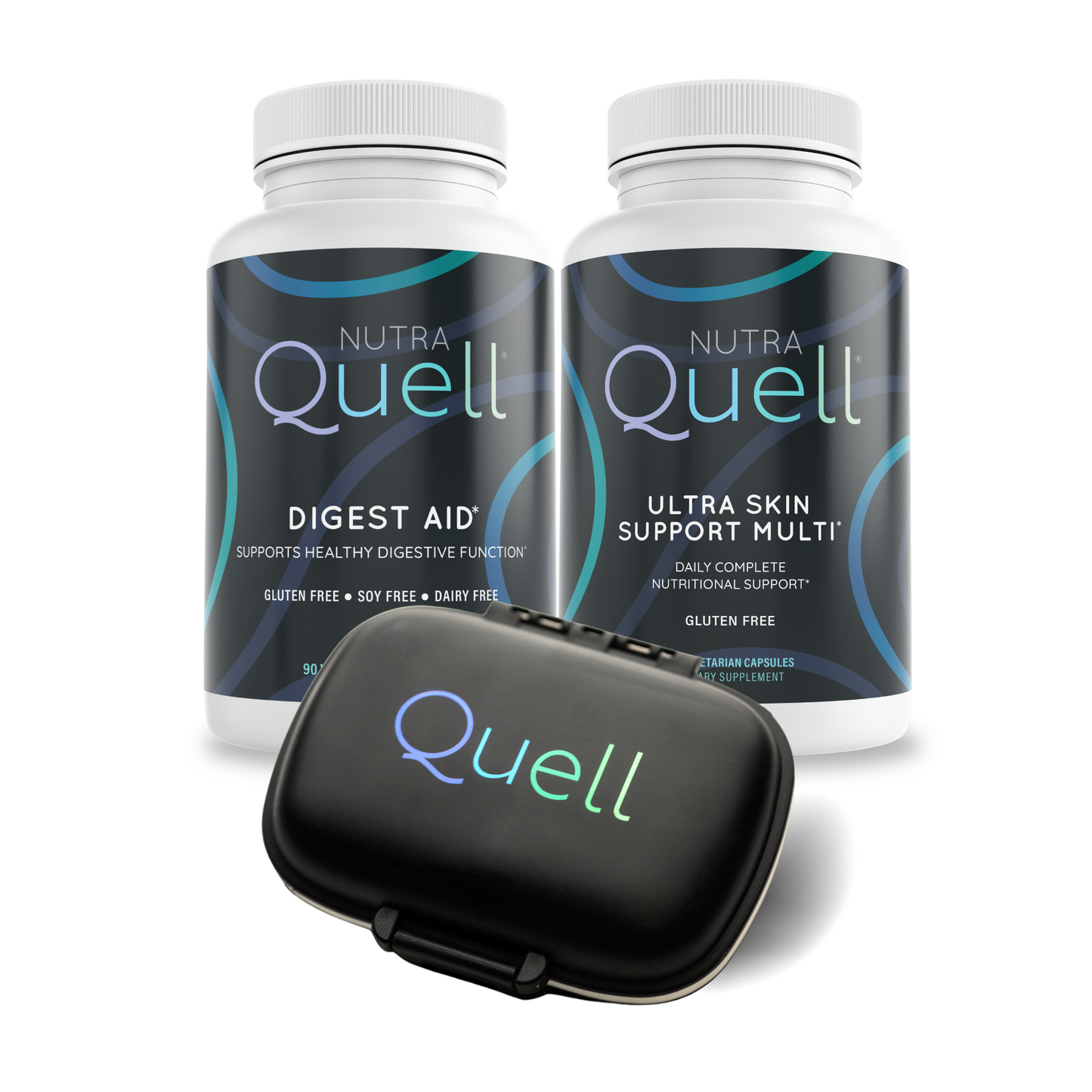 Digest Aid, Ultra Skin Support Multi, Supplement Case (Black)
